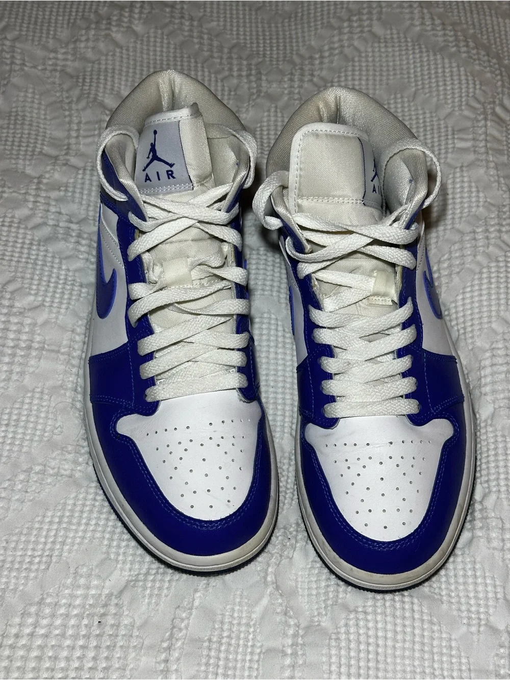 Nike Air Jordan 1 Mid Kentucky Blue Shoes